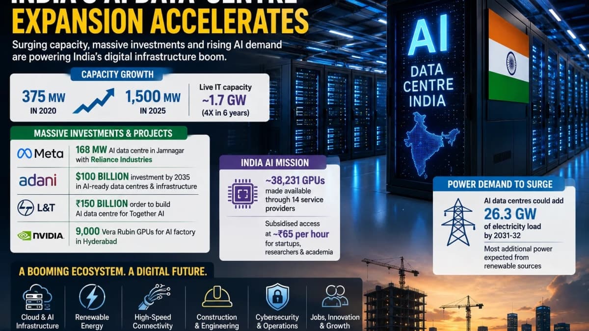 India’s AI Data-Centre Boom Accelerates as Billions Flow Into New Computing Infrastructure