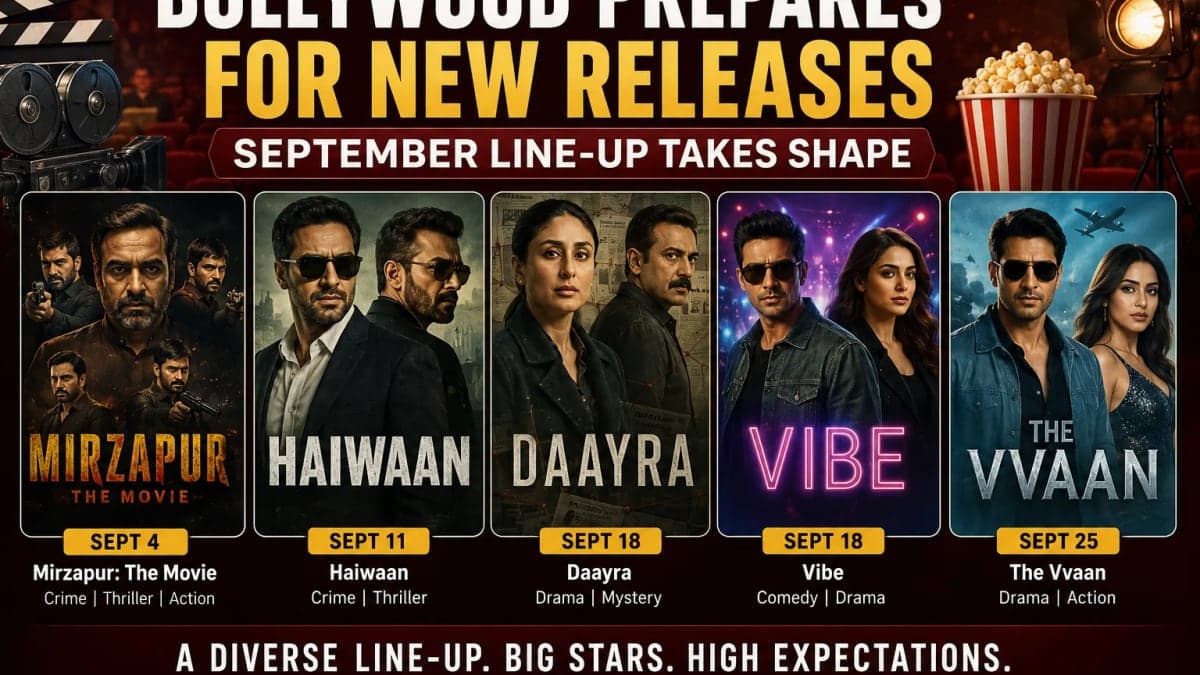 Bollywood September 2026 Releases: Mirzapur, Haiwaan, Daayra and More Set Up a Busy Month