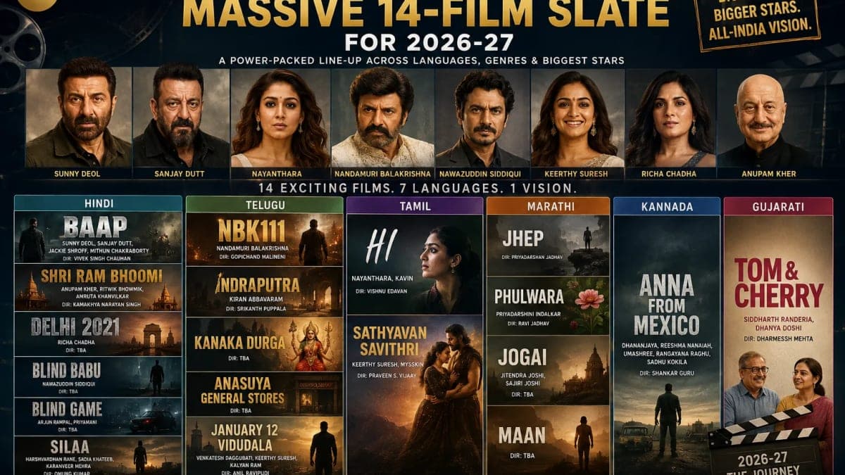 Zee Studios Unveils Major 2026-27 Film Slate: Sunny Deol, Nayanthara, Balakrishna and Nawazuddin Lead Multilingual Line-Up