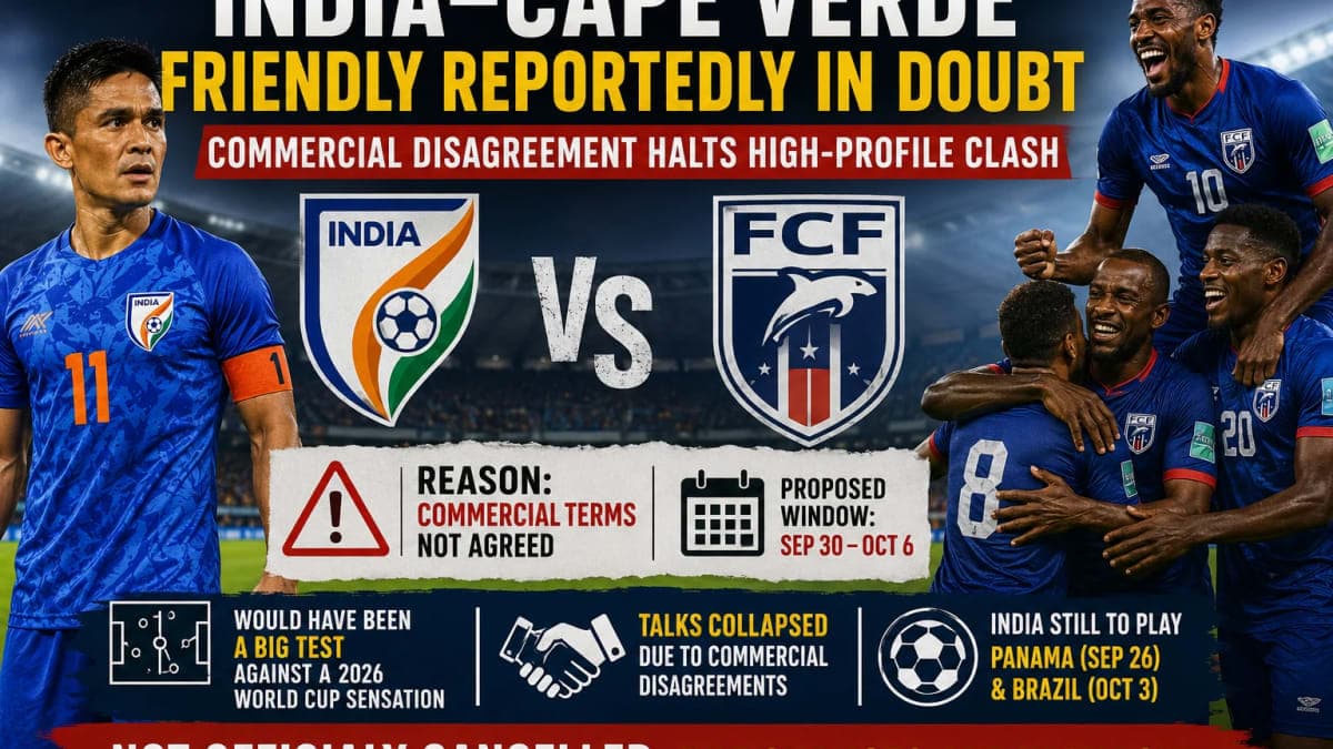 India vs Cape Verde Friendly in Doubt as Commercial Disagreement Threatens High-Profile Clash