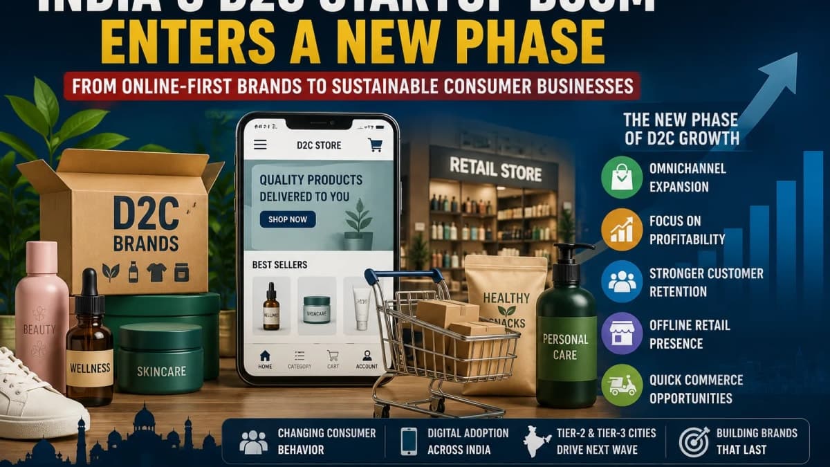India’s D2C Startup Boom Enters New Phase as Brands Chase Scale, Profitability and Offline Growth