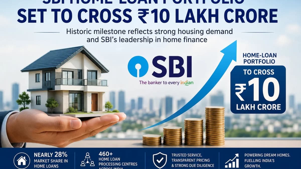 SBI Home Loans Near Historic ₹10 Lakh Crore Milestone as Housing Demand Stays Strong