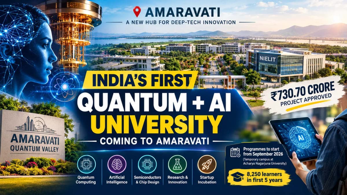 ₹730 Crore Quantum & AI University in Amaravati: What India’s New Deep-Tech Campus Will Offer
