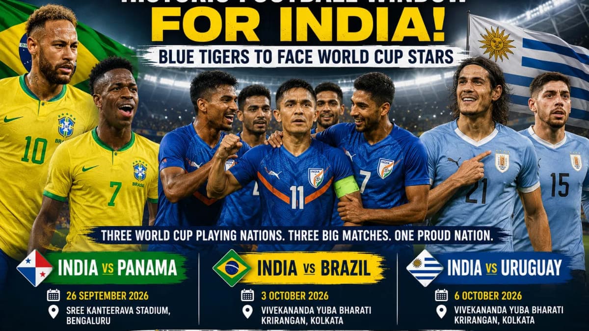 India vs Brazil, Uruguay & Panama: Three Huge Football Friendlies Confirmed in Just 11 Days