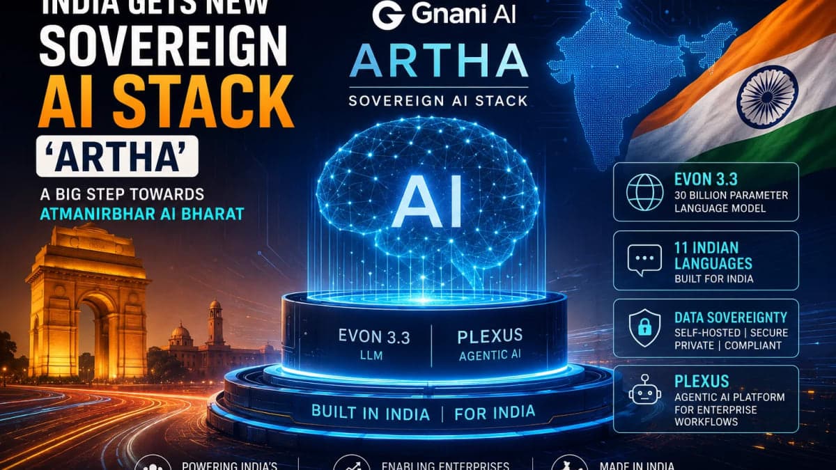 India Gets New Sovereign AI Stack ‘Artha’; Evon 3.3 Model Supports 11 Indian Languages