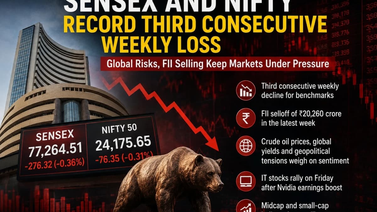 Sensex, Nifty Fall for Third Straight Week Despite Friday IT Rally; What’s Worrying Investors?