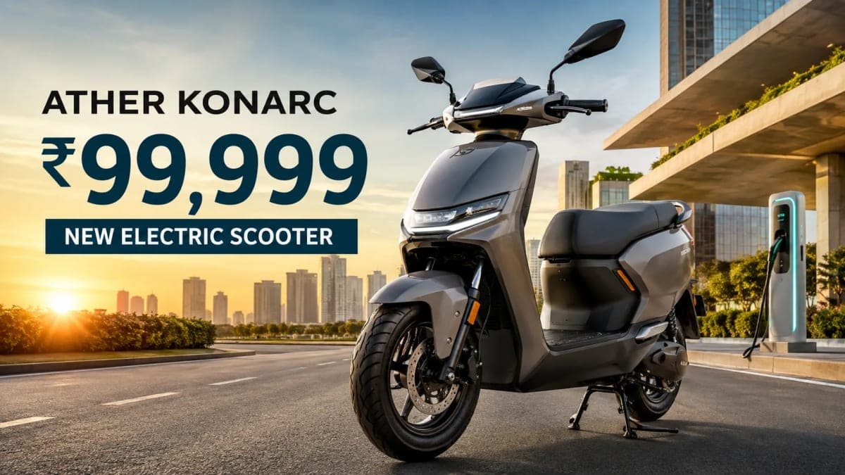 Ather Konarc Launched at ₹99,999: New Electric Scooter Targets Everyday Indian Riders