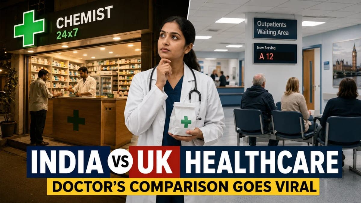 Indian Doctor’s Late-Night Healthcare Comparison Between India and UK Goes Viral