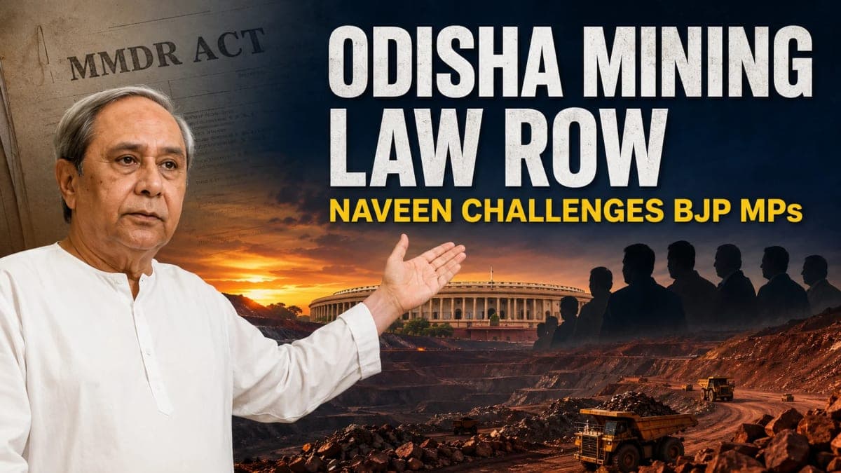 Naveen Patnaik Challenges Odisha BJP MPs Over Mining Law, Warns of Major Revenue Loss
