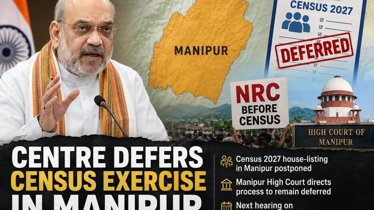 Centre Defers Census 2027 Exercise in Manipur After NRC-First Demand, High Court Puts Process on Hold