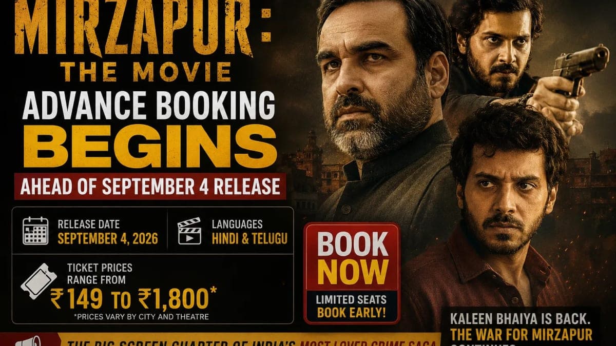 Mirzapur: The Movie Advance Booking Opens Ahead of September 4 Release; Ticket Prices Touch ₹1,800