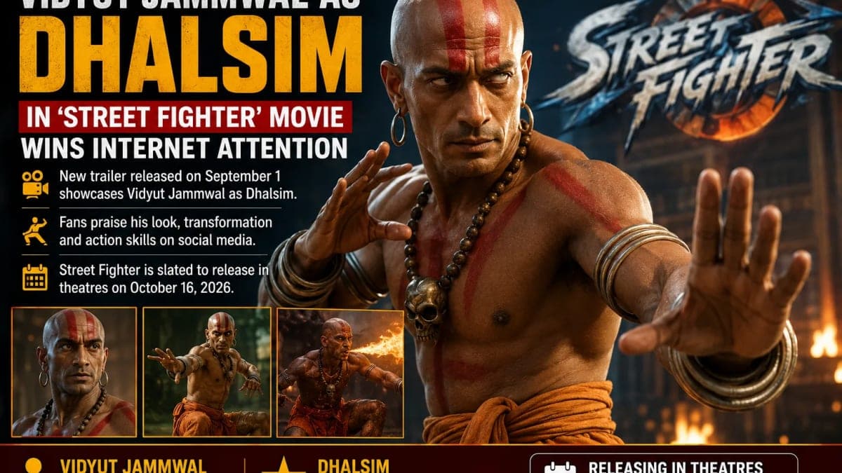Vidyut Jammwal’s Dhalsim Avatar in ‘Street Fighter’ Grabs Attention as New Trailer Showcases His Action Skills