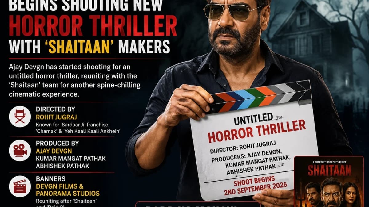 Ajay Devgn Returns to Horror as New Film With ‘Shaitaan’ Makers Begins Shooting
