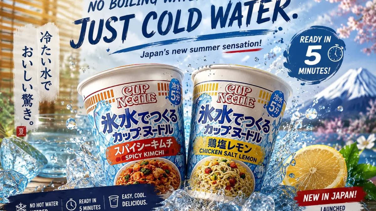 Japan’s Cold-Water Cup Noodles Go Viral — and Sell Out in Just One Week