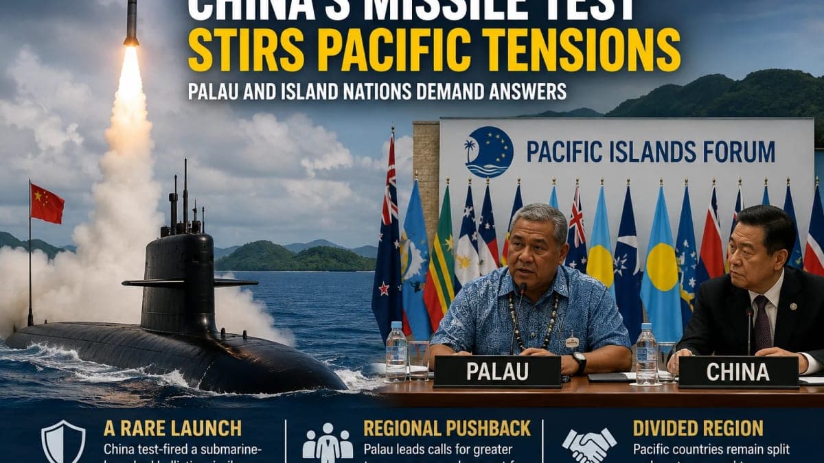 China’s Missile Test Puts Pacific Nations in a Difficult Position as Palau Presses Beijing
