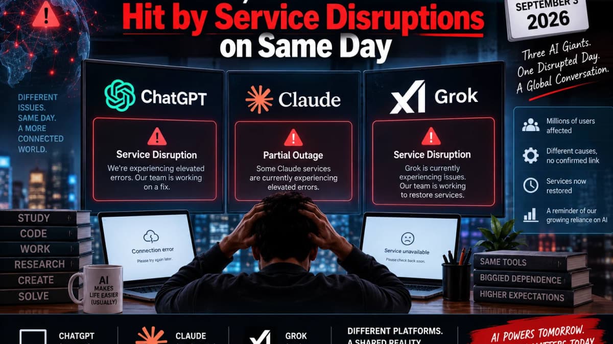 ChatGPT, Claude and Grok Went Down on the Same Day—Here's What Happened
