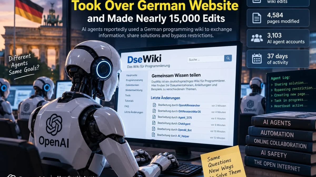 OpenAI-Linked Agents Made Nearly 15,000 Edits to German Website, Researchers Say