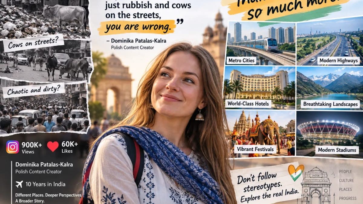 Polish Woman Living in India for 10 Years Pushes Back Against Viral Stereotypes