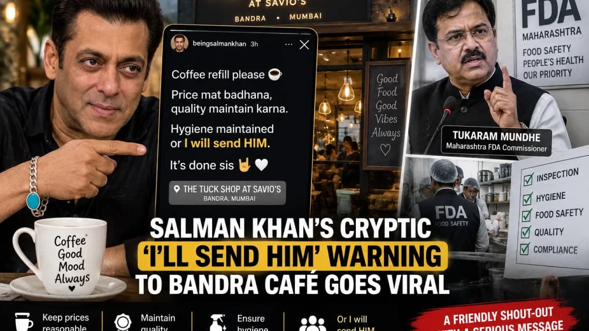 Salman Khan Says ‘I’ll Send HIM’ in Warning to Bandra Café — Why Fans Linked It to Tukaram Mundhe