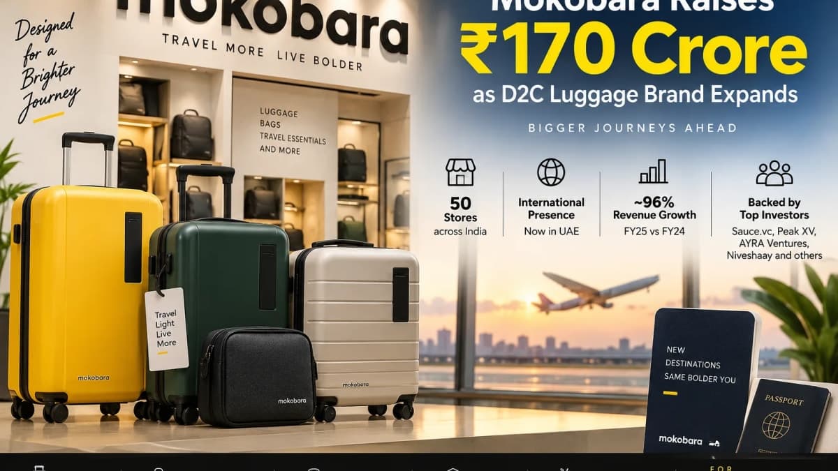 Mokobara Raises ₹170 Crore After Revenue Nearly Doubles, Expands to 50 Stores