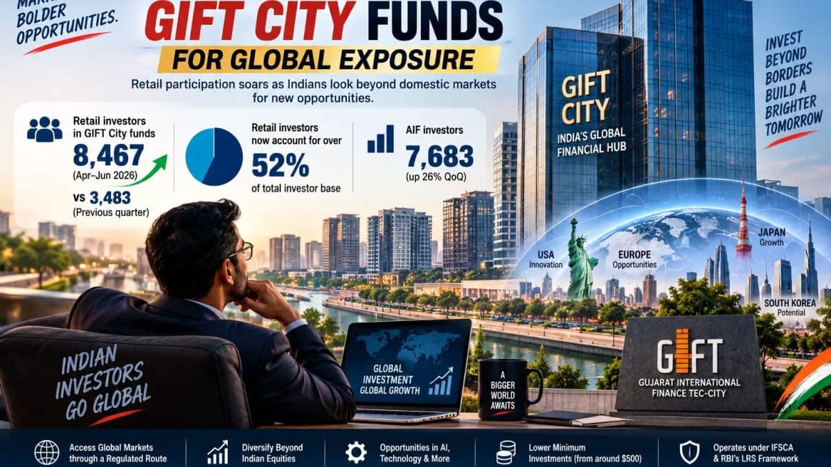 Indian Investors Rush to GIFT City Funds: Retail Participation Jumps to 8,467 as Global Markets Outperform