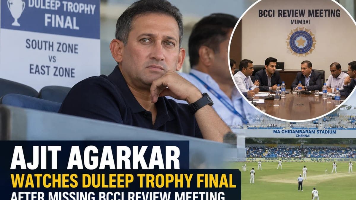 Ajit Agarkar Turns Up at Duleep Trophy Final Days After Missing BCCI Review Meeting