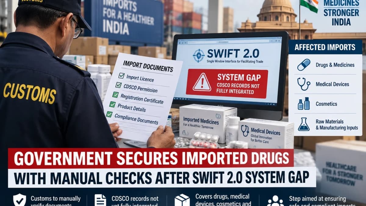 Government Orders Manual Checks for Imported Drugs and Medical Devices After SWIFT 2.0 Gap