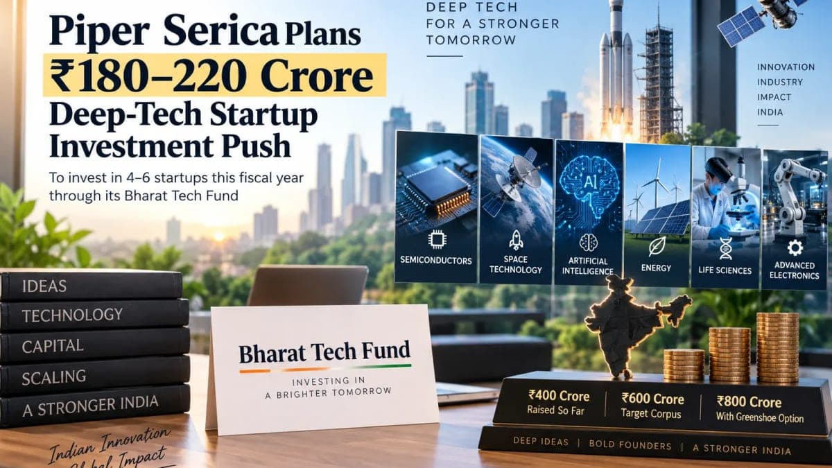 Piper Serica Plans ₹220 Crore Deep-Tech Push, Evaluates 30–35 Startups