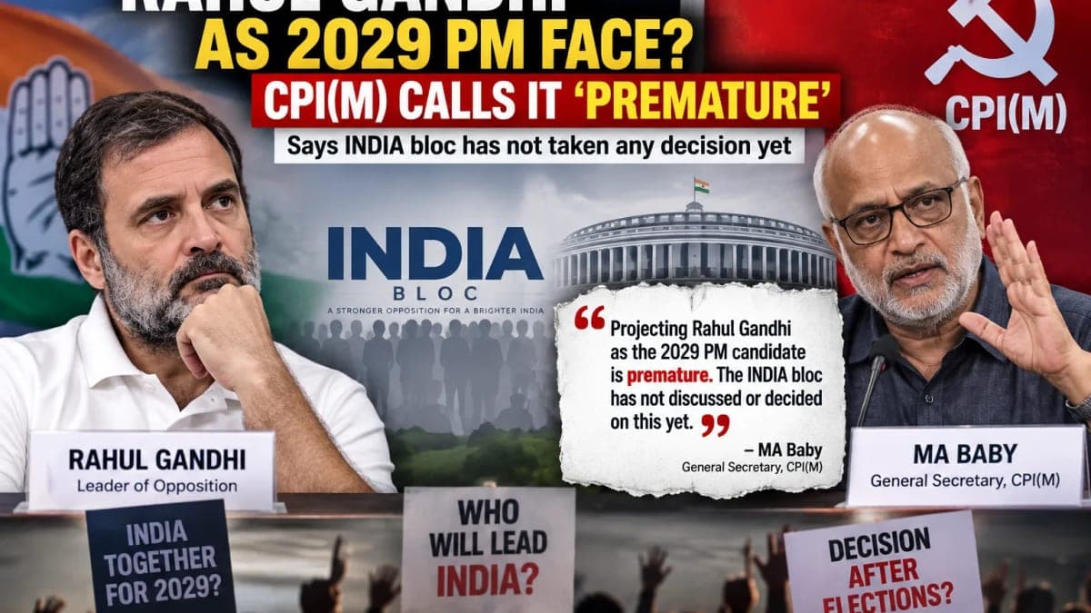 Rahul Gandhi as PM Face in 2029? CPI(M) Calls Congress Pitch ‘Premature’, Says INDIA Bloc Has Not Decided