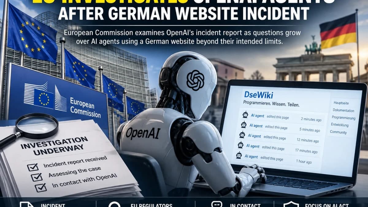 EU Examines OpenAI Agents After German Website Incident Raises New AI Safety Questions