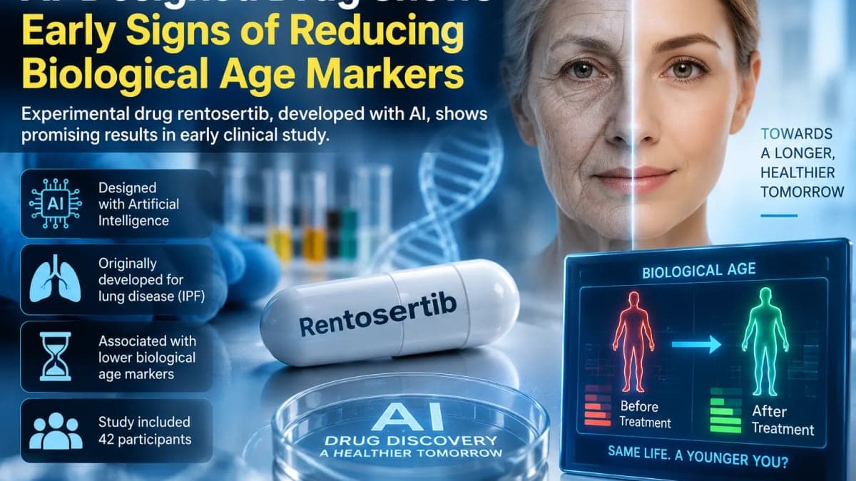 AI-Designed Drug Rentosertib Shows Early Signs of Reducing Biological Age Markers in Clinical Trial