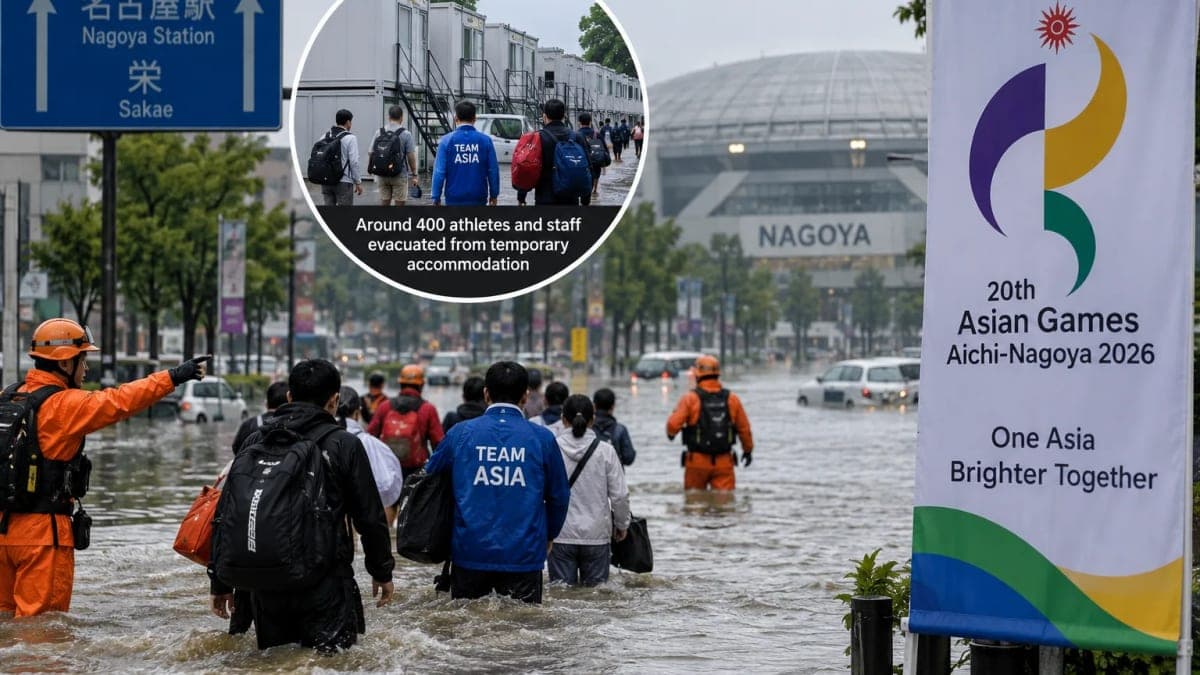 Asian Games 2026 Remain on Track After Record Nagoya Rain Forces Around 400 to Evacuate
