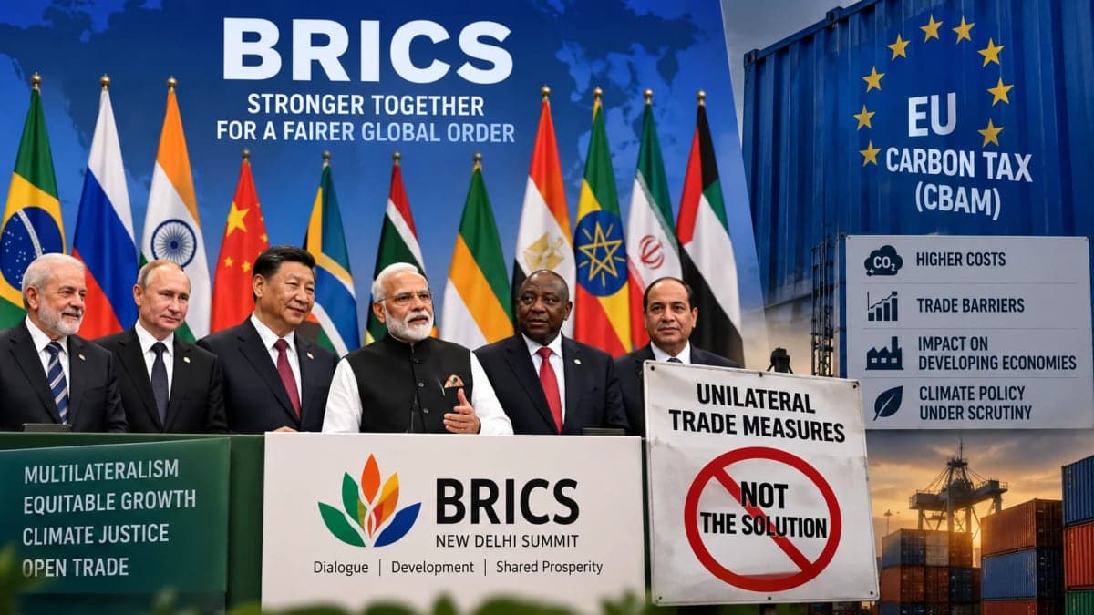 BRICS Challenges EU Carbon Tax, Opposes Unilateral Trade Measures