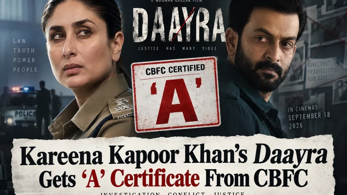 Kareena Kapoor’s Daayra Gets ‘A’ Certificate From CBFC Ahead of September 18 Release