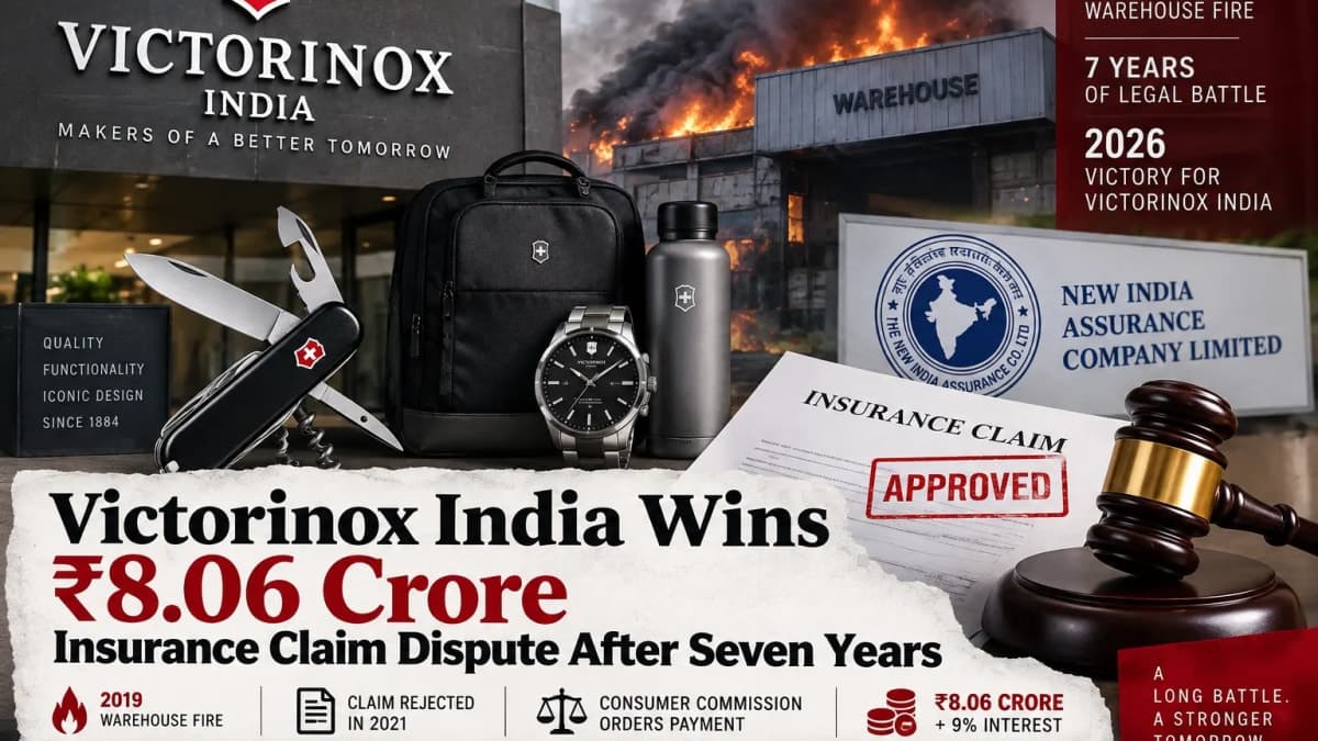 Victorinox India Wins ₹8.06 Crore Insurance Case 7 Years After Warehouse Fire