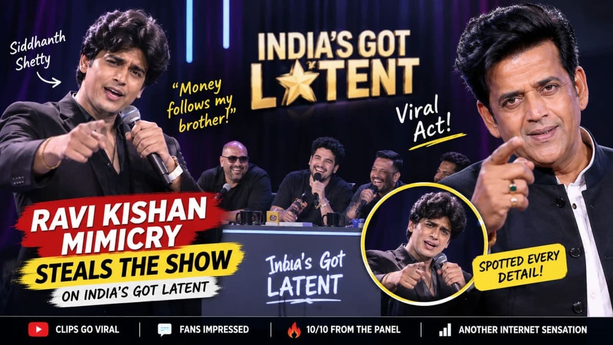 Ravi Kishan Wasn’t Even on the Panel — But This Mimicry Act Stole the Show on India’s Got Latent