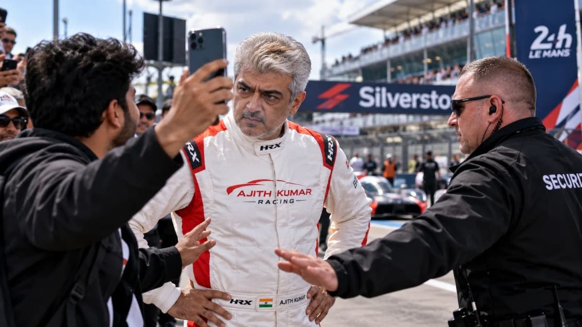 Ajith Kumar's Reaction to Fan Goes Viral: What Happened at Silverstone That Sparked Backlash?