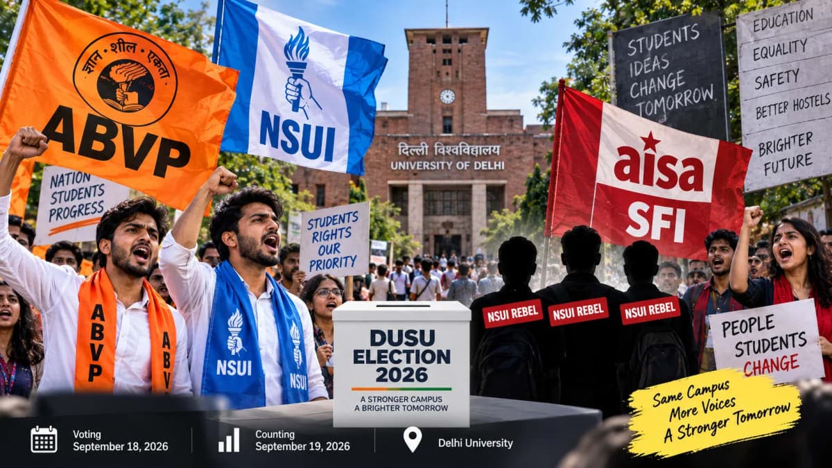 Three NSUI Rebels Enter DUSU Race as ABVP-NSUI Battle Gets More Complicated