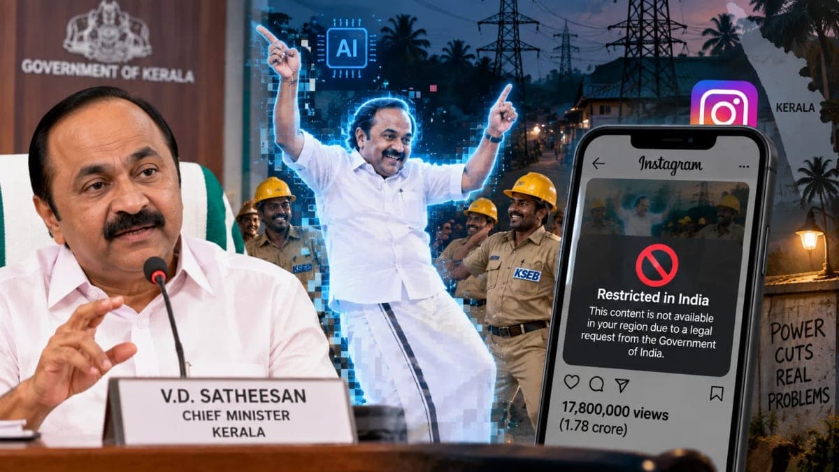 V.D. Satheesan AI Video Restricted by Meta After 1.78 Crore Views: What Happened to the Viral KSEB Dance Clip?