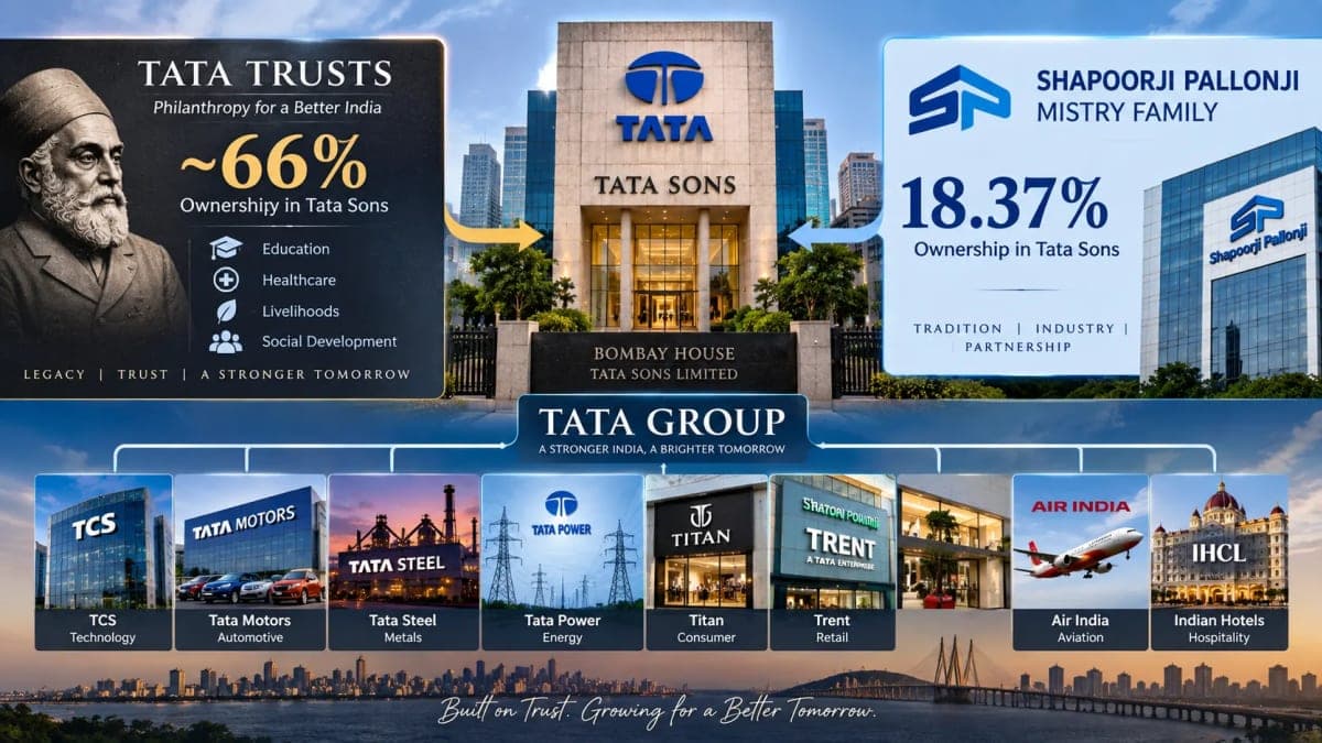 Who Really Owns Tata? Why 66% of Tata Sons Belongs to Charitable Trusts, Not One Family Member