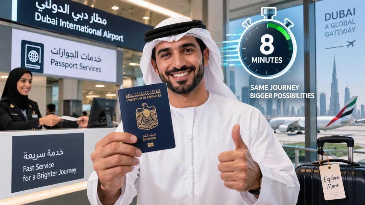 He Needed a New Passport Before His Flight — Dubai Airport Renewed It in Just 8 Minutes