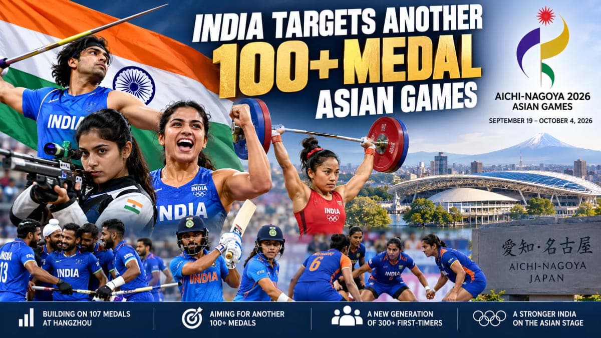 Can India Cross 100 Medals Again? Asian Games 2026 Puts Historic Hangzhou Record in Sight