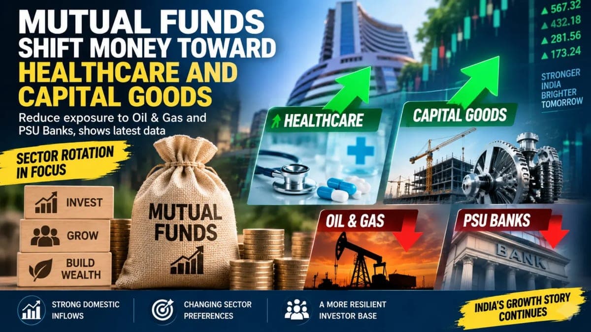 Mutual Funds Are Shifting Their Bets: Healthcare and Capital Goods Gain as Oil & Gas Loses Favour