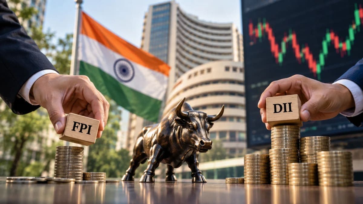 FPIs Are Selling, DIIs Are Buying — So Why Are Indian Stocks Still Falling?