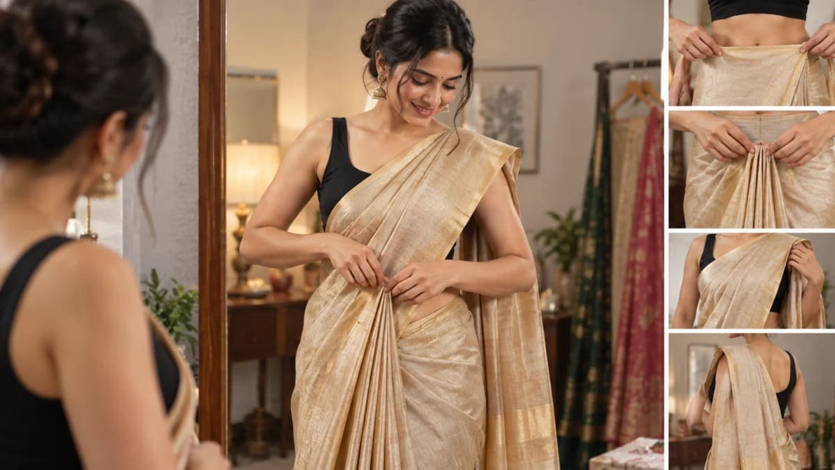 Wearing a Saree for the First Time? Follow This Simple Step-by-Step Draping Guide