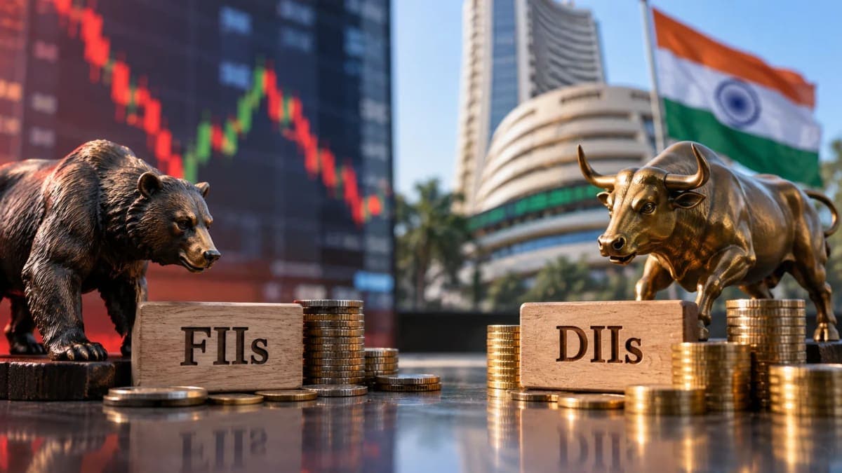 FIIs Sell ₹3,209 Crore, DIIs Buy ₹3,618 Crore: Why Indian Markets Still Held Their Ground