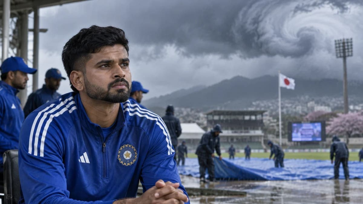 Typhoon Dujuan Disrupts India’s Training Before Historic Japan T20I as Shreyas Iyer Faces Unfamiliar Conditions