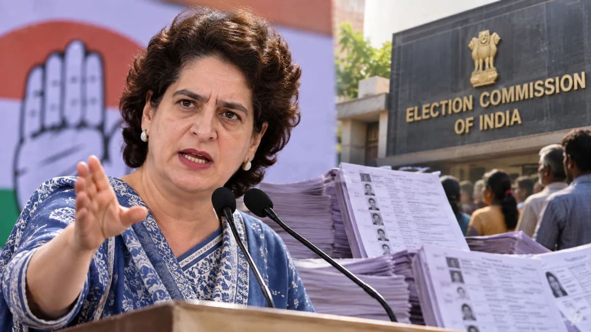 Priyanka Gandhi Says 13 Crore Voter Names Were Dropped During SIR, Accuses BJP of Making ‘Lame Excuses’
