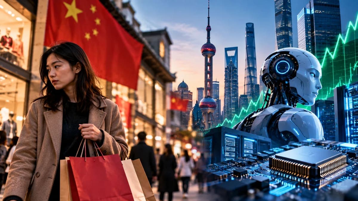 China’s Consumer Stocks Near 10-Year Lows While AI Shares Surge — What’s Driving the Divide?