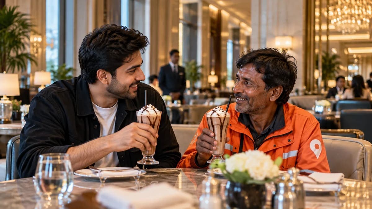 Content Creator Takes Swiggy Instamart Delivery Partner to 5-Star Hotel, Heartwarming Video Goes Viral